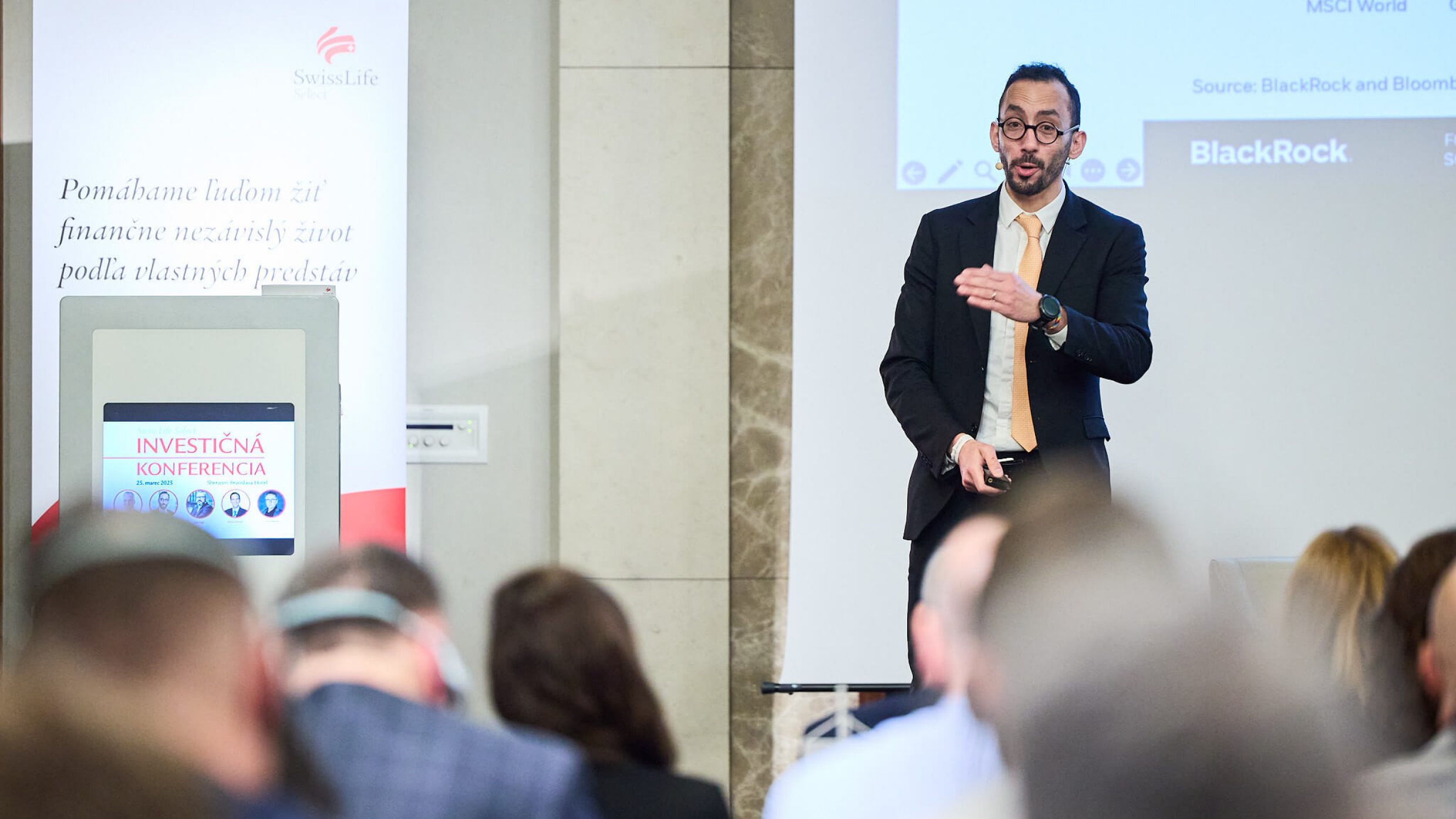 Atmosféra na investičnej konferencii Swiss Life Select.