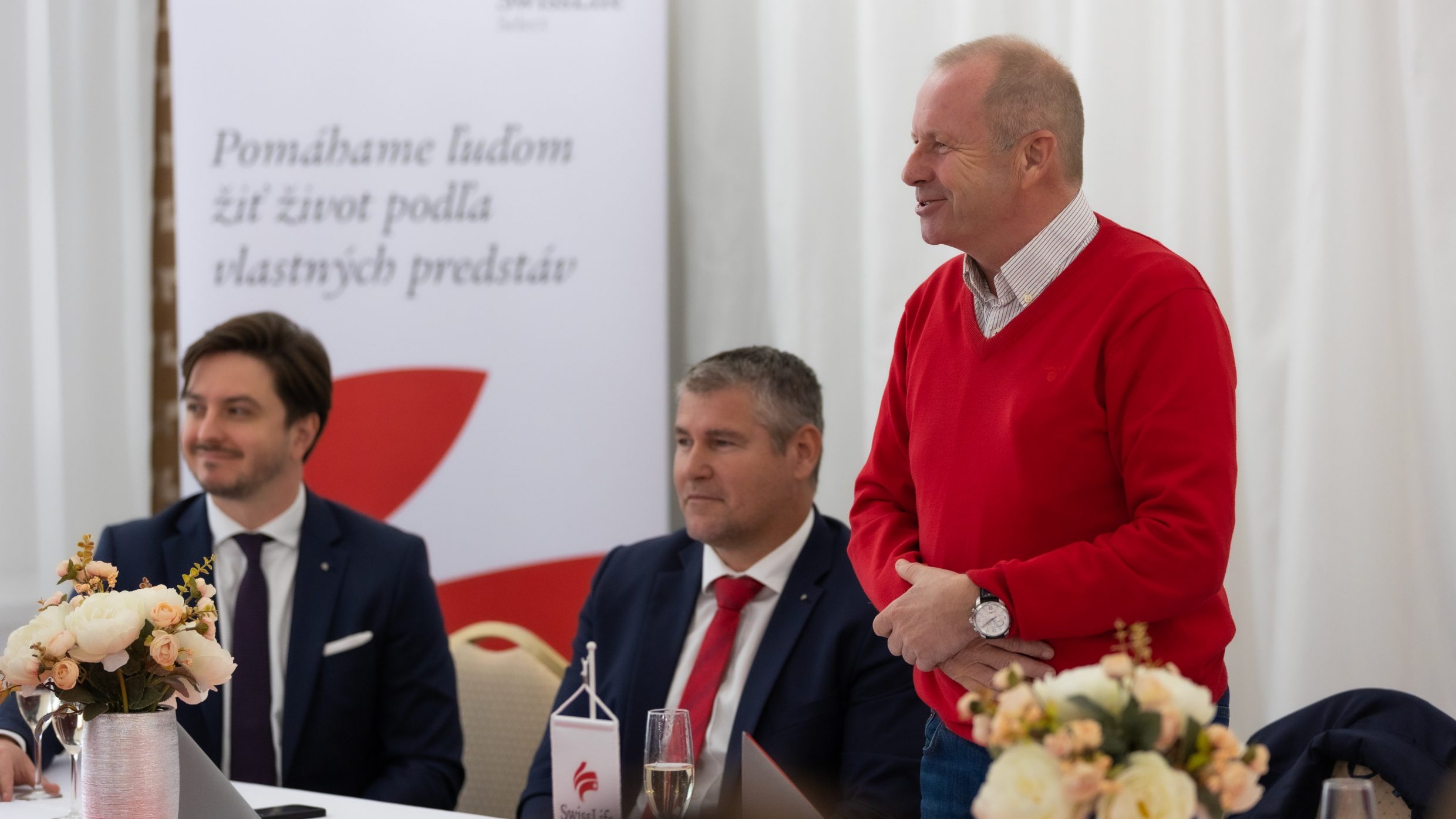 Foto z tlačovej konferencie: Michal Faltičko, František Dragúň a Pavol Dudás